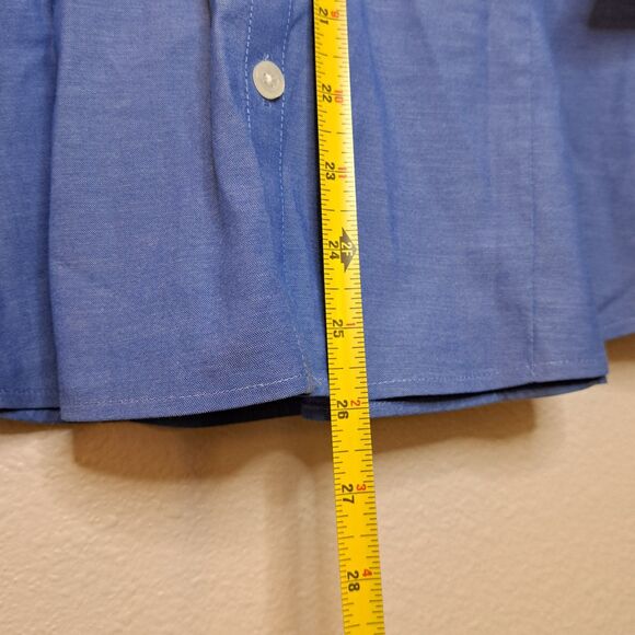 Eddie Bauer Women Shirt Blue Wrinkle Resistant Stretch Size M Button Up - Picture 2 of 10